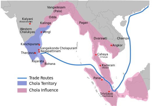 Chola Dynesty Map